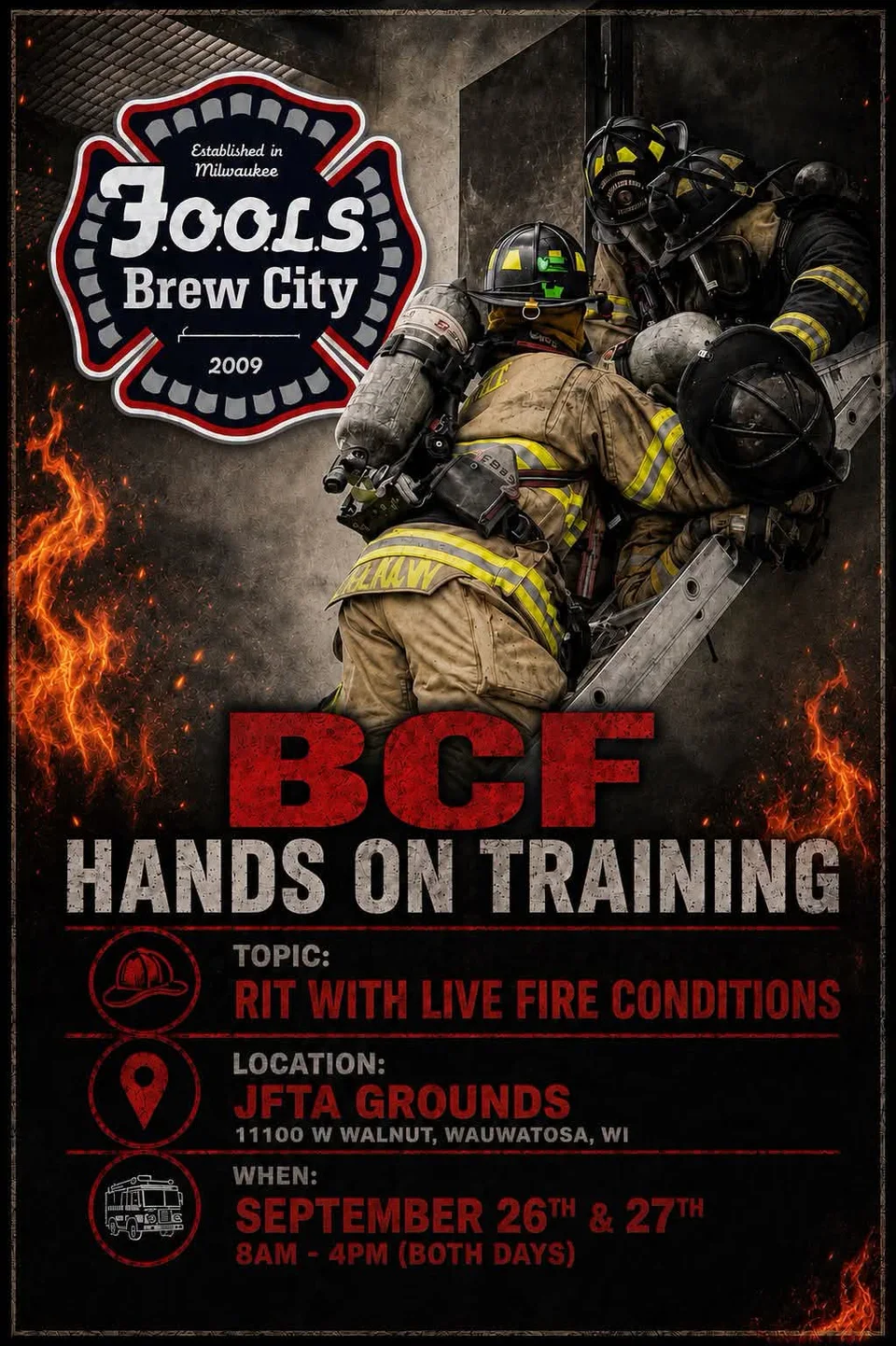 Flyer for BCF Hands On Training